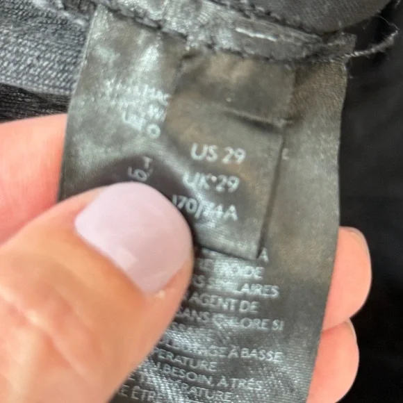 We the free Free People Black Skinny Jeans size 29 - Picture 4 of 8